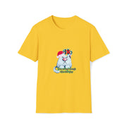 Christmas cat Unisex Softstyle T-Shirt