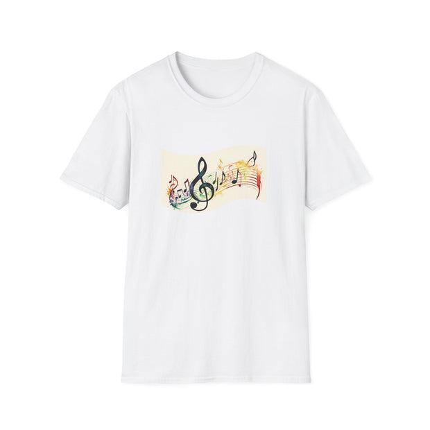 Musical Notes Unisex Softstyle T-Shirt