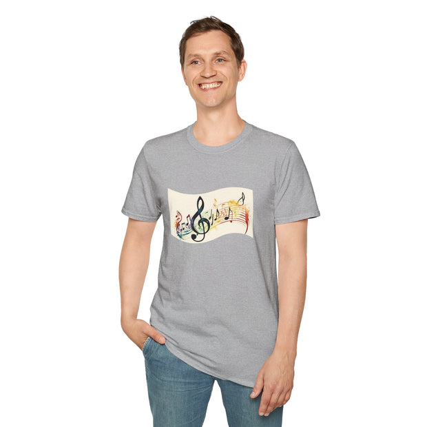 Musical Notes Unisex Softstyle T-Shirt