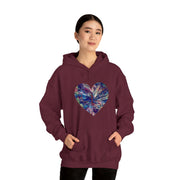 Heart Butterfly Unisex Heavy Blend™ Hooded Sweatshirt