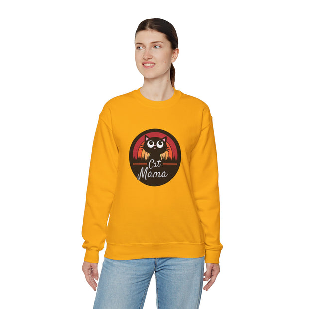 Cat Mama Unisex Heavy Blend™ Crewneck Sweatshirt
