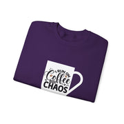 Coffee and Chaos Unisex Heavy Blend™ Crewneck Sweatshirt