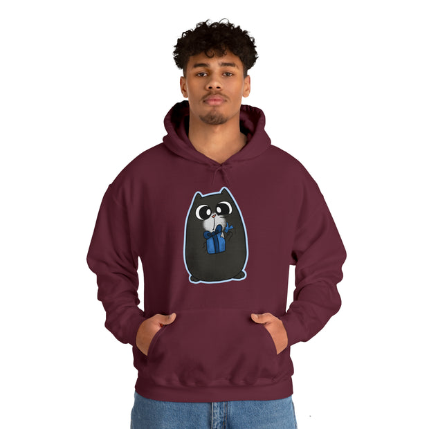 Christmas cat Unisex Heavy Blend™ Hooded Sweatshirt
