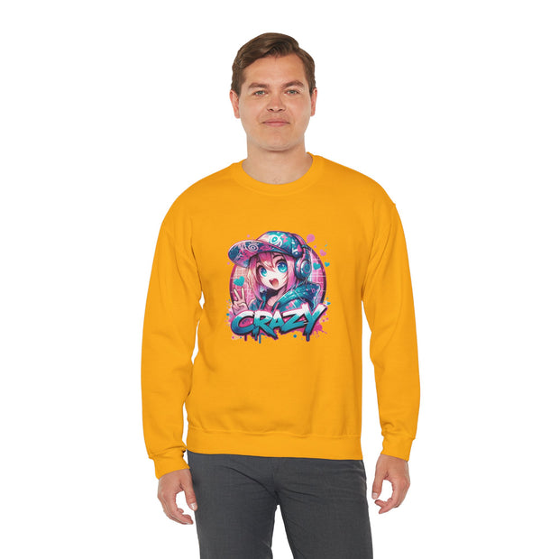 Graffiti Anime Girls Unisex Heavy Blend™ Crewneck Sweatshirt