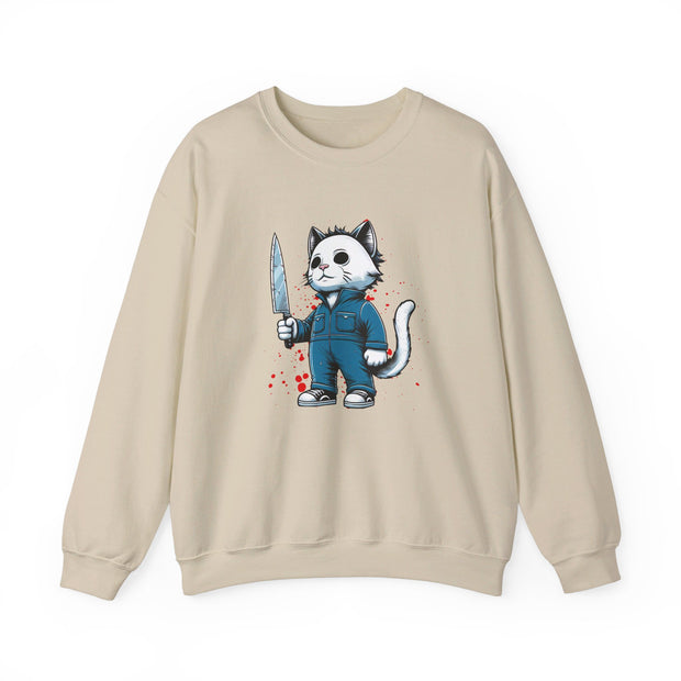 Horror Movie Cats Unisex Heavy Blend™ Crewneck Sweatshirt