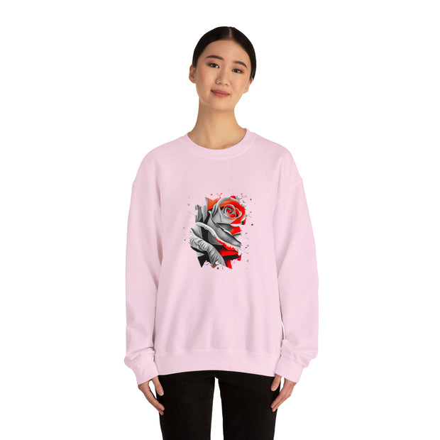 Rose Unisex Heavy Blend™ Crewneck Sweatshirt