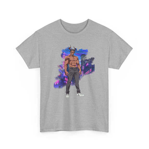 Anime Male Demon Unisex Heavy Cotton Tee