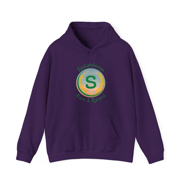 Saskatchewan Born & Raised Unisex Heavy Blend™ Hooded Sweatshirt