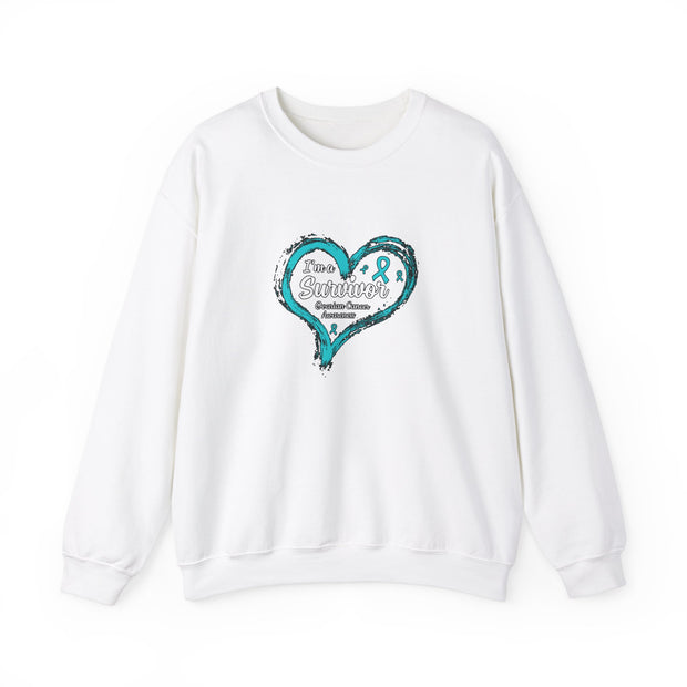 I am a Survivor Unisex Heavy Blend™ Crewneck Sweatshirt