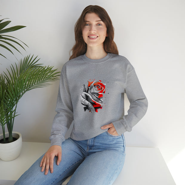 Rose Unisex Heavy Blend™ Crewneck Sweatshirt