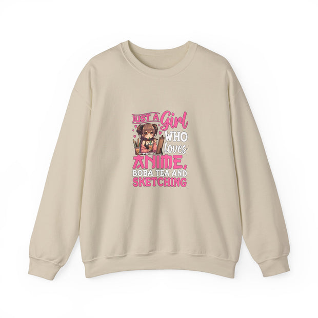 Just a Girl Unisex Heavy Blend™ Crewneck Sweatshirt