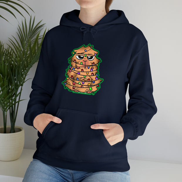 Christmas cat Unisex Heavy Blend™ Hooded Sweatshirt