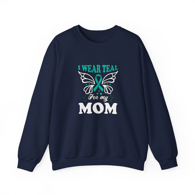 Teal for Mom Unisex Heavy Blend™ Crewneck Sweatshirt