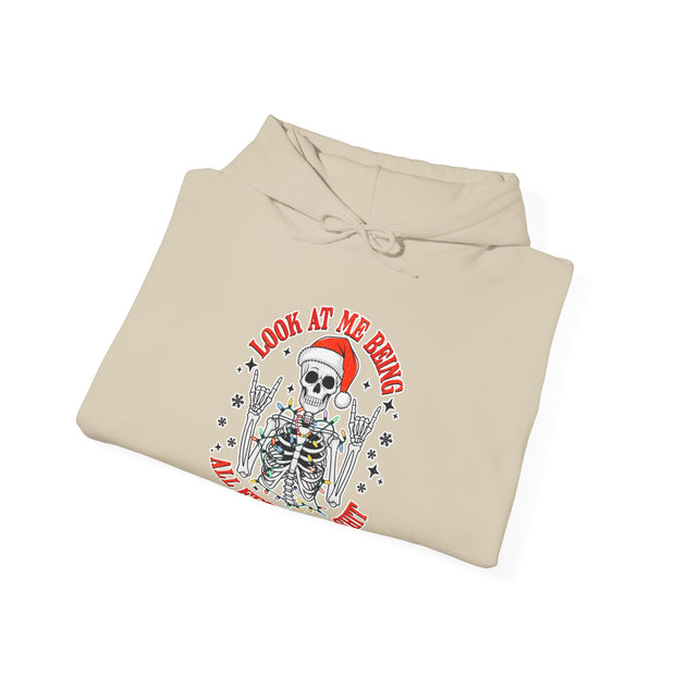 Festive Skeleton Unisex Heavy Blend™ Hooded Sweatshirt