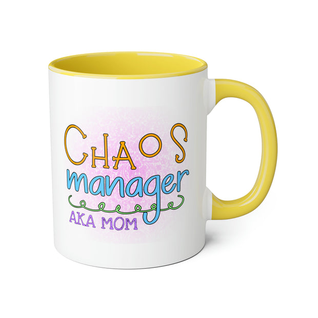 Chaos Manager Accent Mugs, 11oz