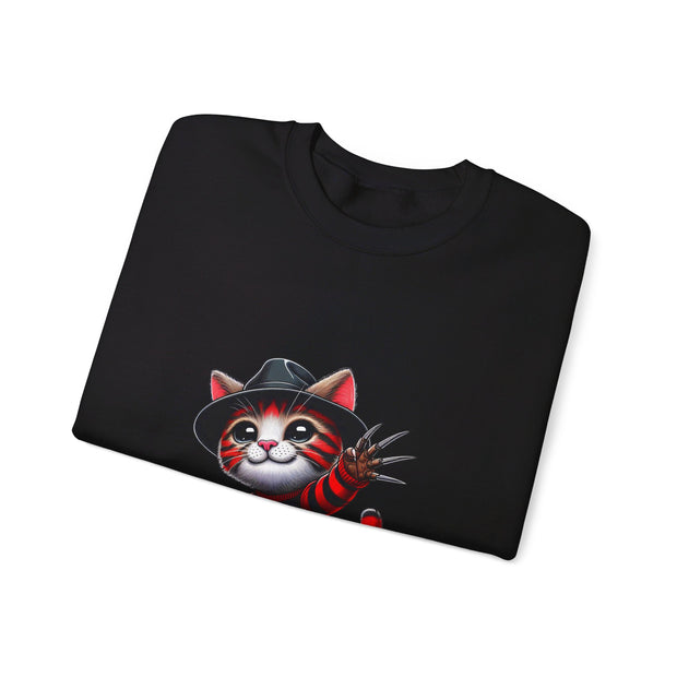 Horror Movie Cats Unisex Heavy Blend™ Crewneck Sweatshirt