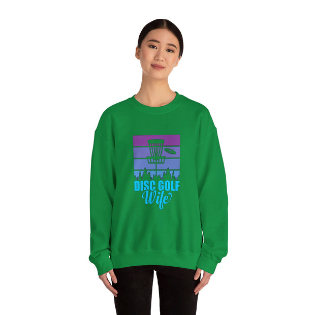 Disc Golf Wife Unisex Heavy Blend™ Crewneck Sweatshirt