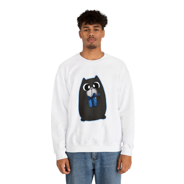 Christmas cat Unisex Heavy Blend™ Crewneck Sweatshirt