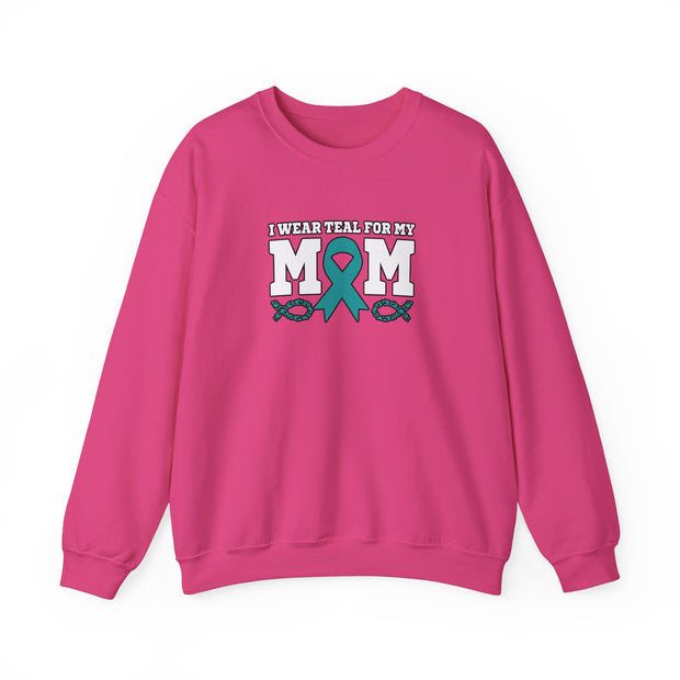 Teal for Mom Unisex Heavy Blend™ Crewneck Sweatshirt
