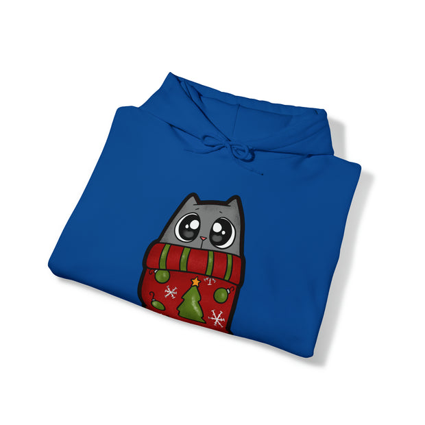 Christmas Cat Unisex Heavy Blend™ Hooded Sweatshirt
