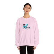 Ovarian Cancer Hope Unisex Heavy Blend™ Crewneck Sweatshirt