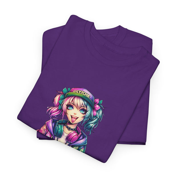 Graffiti Anime Girls Unisex Heavy Cotton Tee