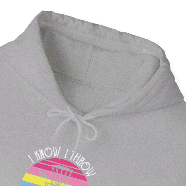 I Know I Throw Like A Girl Unisex Heavy Blend™ Hooded Sweatshirt