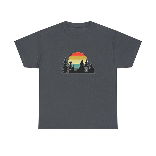 Retro Disc Golf Unisex Heavy Cotton Tee