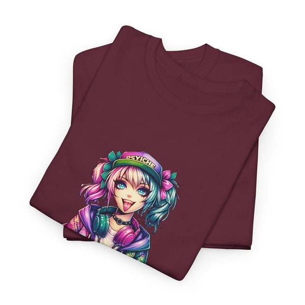 Graffiti Anime Girls Unisex Heavy Cotton Tee