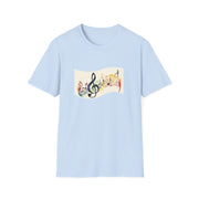 Musical Notes Unisex Softstyle T-Shirt