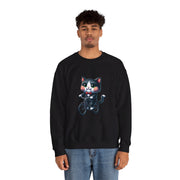 Horror Movie Cats Unisex Heavy Blend™ Crewneck Sweatshirt