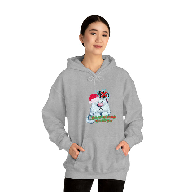 Christmas cat Unisex Heavy Blend™ Hooded Sweatshirt