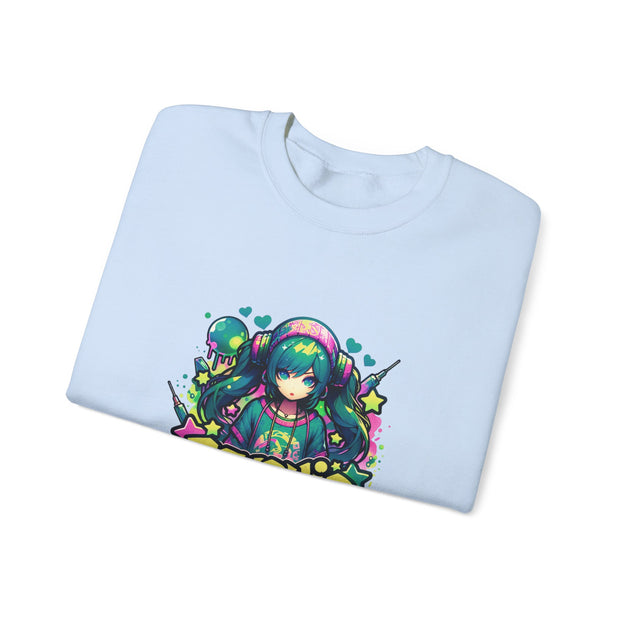 Graffiti Anime Girls Unisex Heavy Blend™ Crewneck Sweatshirt