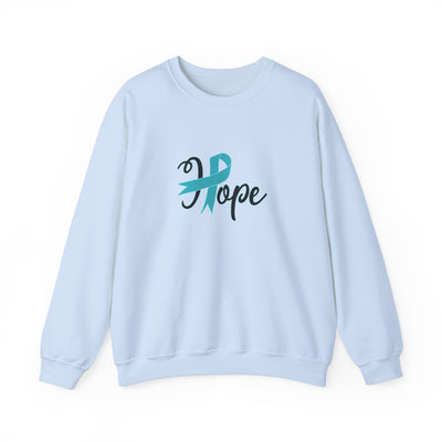 Ovarian Cancer Hope Unisex Heavy Blend™ Crewneck Sweatshirt