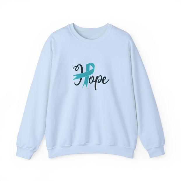 Ovarian Cancer Hope Unisex Heavy Blend™ Crewneck Sweatshirt