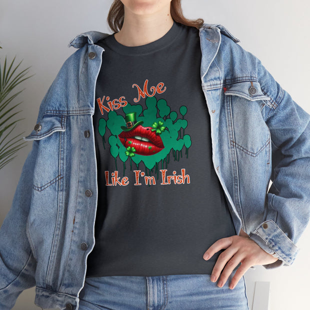 Kiss me like I’m Irish Unisex Heavy Cotton Tee