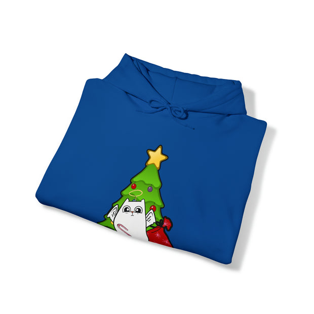 Christmas cat Unisex Heavy Blend™ Hooded Sweatshirt