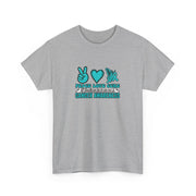 Peace Love Cure Unisex Heavy Cotton Tee