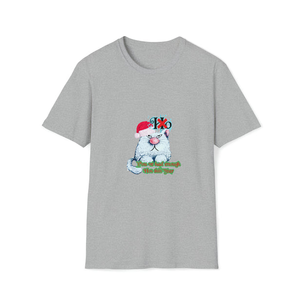 Christmas cat Unisex Softstyle T-Shirt
