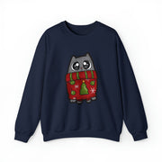 Christmas cat Unisex Heavy Blend™ Crewneck Sweatshirt