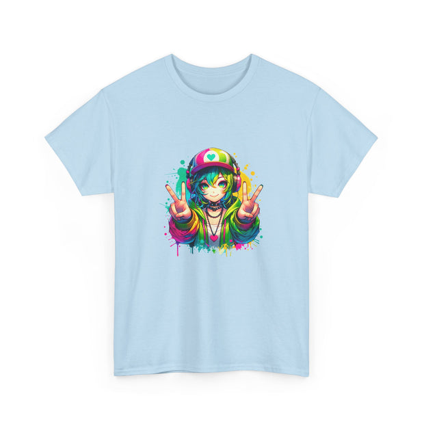 Graffiti Anime Girls Unisex Heavy Cotton Tee