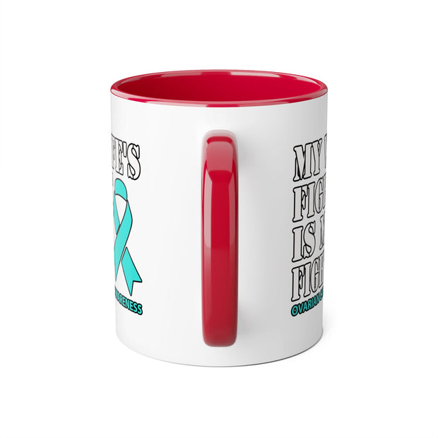 Ovarian Cancer Accent Mugs, 11oz