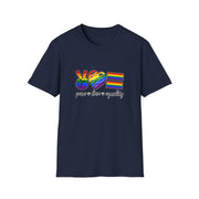 Peace Love and Equality Unisex Softstyle T-Shirt