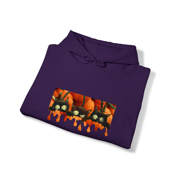 Pumpkin cats Unisex Heavy Blend™ Hooded Sweatshirt