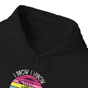 I Know I Throw Like A Girl Unisex Heavy Blend™ Hooded Sweatshirt