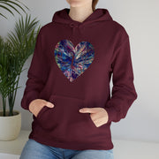 Heart Butterfly Unisex Heavy Blend™ Hooded Sweatshirt