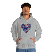 Heart Butterfly Unisex Heavy Blend™ Hooded Sweatshirt