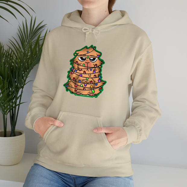 Christmas cat Unisex Heavy Blend™ Hooded Sweatshirt