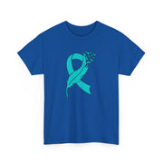 Ovarian Cancer Unisex Heavy Cotton Tee