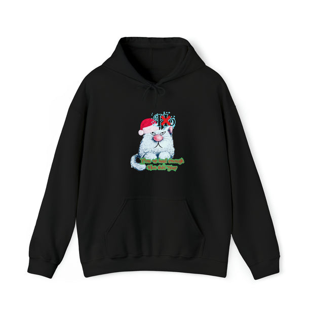 Christmas cat Unisex Heavy Blend™ Hooded Sweatshirt